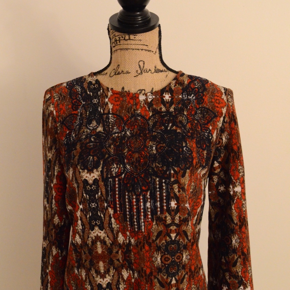 Anthropologie Mosaic Print Dress - Picture 2 of 6
